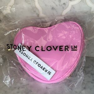 Stoney Clover Lane Pink Heart Crossbody Bag